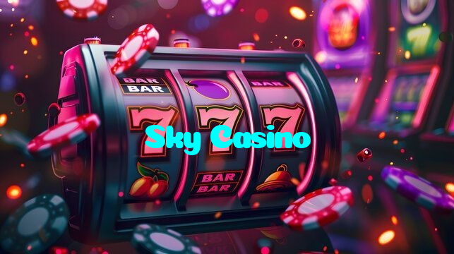 Sky Casino casino presented on mobile device in Pakistan with slots and live games
